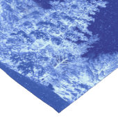 Neon Blue Christmas Tree Kurzer Tischläufer (Ecke)