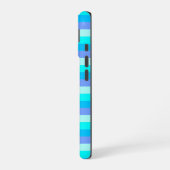 Neon Blue Color Pattern iPhone 16 Hülle (Linke Seite)