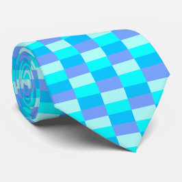 Neon Blue Color Pattern Krawatte