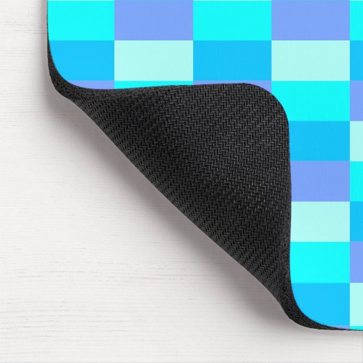 Neon Blue Color Pattern Mousepad (Ecke)