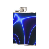 Neon Blue Dancing Light Flask Flachmann (Links)