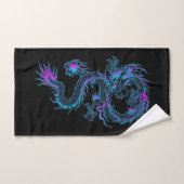 Neon Blue Dragon Bath Set (Handtuch)