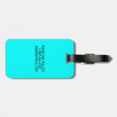 Neon BLUE Girl Scout JUNIOR | Benutzerdefiniert Gepäckanhänger (Rückseite horizontal)