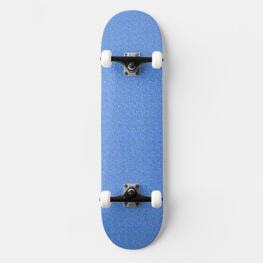 Neon Blue Glitzer Skateboard (Vorderseite)