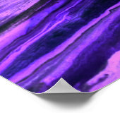 Neon blue, green and purple creative abstract hand poster (Ecke)