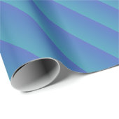 Neon Blue & Green Stripes Wrapping Paper Geschenkpapier (Rolleneckpunkt)