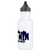 Neon blue grunge Copper Mountain Colorado Trinkflasche (Rechts)