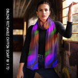 Neon Blue Lila Green Orange Abstrakt Long Schal<br><div class="desc">Neon Blue Purple Green Orange Abstract Muster Long Scarf. Kunstwerke in leuchtenden Neonfarben geben ein einzigartiges Design,  das einem besonderen Gaumen als Geschenk gefallen wird.</div>