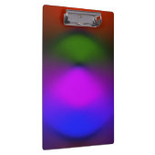 Neon Blue, Lila, Green & Orange Clipboard Klemmbrett (Rechts)