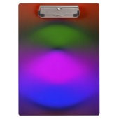 Neon Blue, Lila, Green & Orange Clipboard Klemmbrett (Vorderseite)