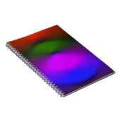 Neon Blue, Lila, Green & Orange Notebook Notizblock (Rechte Seite)
