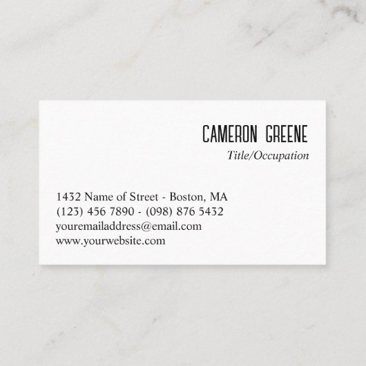 Neon Blue Lines Black Visitenkarte (Rückseite)