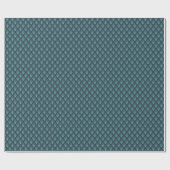 Neon Blue Op-Art Zickzack. Geschenkpapier (Flach)