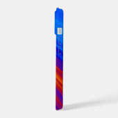 Neon Blue Orange Red Yellow iPhone 15 Hülle (Linke Seite)