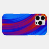 Neon Blue Orange Red Yellow iPhone Hülle (Rückseite (Horizontal))