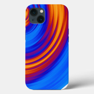 Neon Blue Orange Red Yellow iPhone 13 Hülle