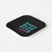 Neon Blue & Pink Bachelorette Wochenende Pappteller (Gewinkelt)