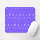 Neon Blue Smile Pattern Mouse Pad Mousepad (Mit Mouse)