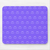 Neon Blue Smile Pattern Mouse Pad Mousepad (Vorne)