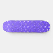 Neon Blue Smile Pattern Skateboard (Horizontal)