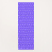 Neon Blue Smile Pattern Yoga Mat Yogamatte (Vorderseite)