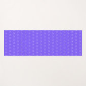 Neon Blue Smile Pattern Yoga Mat Yogamatte (Vorderseite (Horizontal))