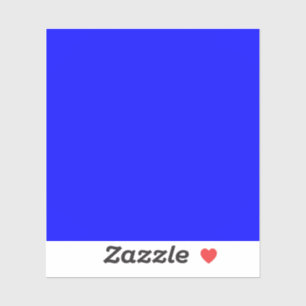 Neon Blue Solid Color Aufkleber