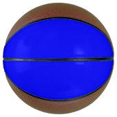 Neon Blue Solid Color Basketball (Vorderseite)