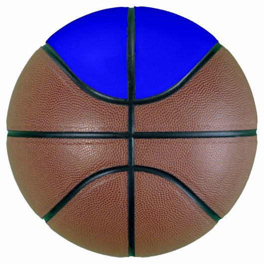 Neon Blue Solid Color Basketball (Rechts)