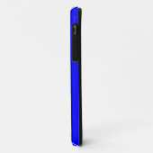 Neon Blue Solid Color Case-Mate iPhone Hülle (Hinten/Links)