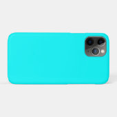 Neon Blue Solid Color | Classic Case-Mate iPhone Hülle (Rückseite (Horizontal))