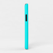 Neon Blue Solid Color | Classic Case-Mate iPhone Hülle (Hinten/Rechts)