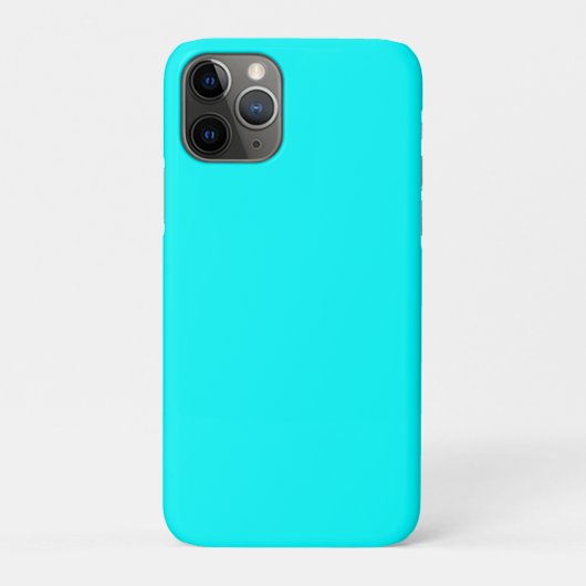 Neon Blue Solid Color | Classic Case-Mate iPhone Hülle (Rückseite)