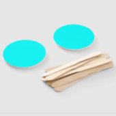 Neon Blue Solid Color | Classic Fächer (Non-assembled)