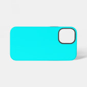 Neon Blue Solid Color | Classic iPhone Hülle (Rückseite (Horizontal))