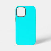 Neon Blue Solid Color | Classic iPhone Hülle (Rückseite)