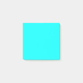 Neon Blue Solid Color | Classic Post-it Klebezettel (Vorderseite)