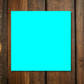 Neon Blue Solid Color | Classic Quadratische Visitenkarte