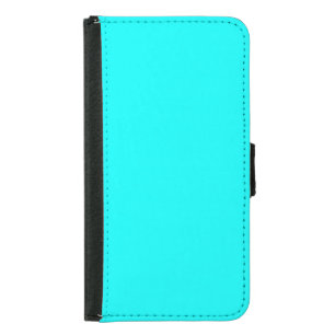 Neon Blue Solid Color   Classic Geldbeutel Hülle Für Das Samsung Galaxy S5