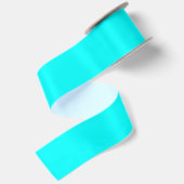 Neon Blue Solid Color | Classic Satinband (Rückseite)