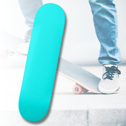 Neon Blue Solid Color | Classic Skateboard
