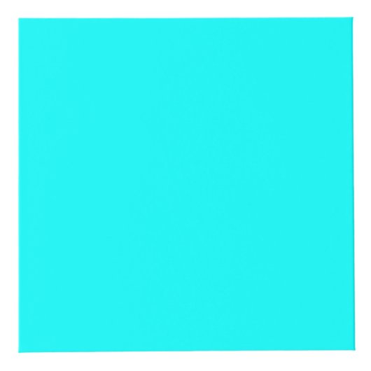 Neon Blue Solid Color | Classic Würfel (Vorderseite)