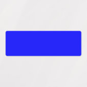 Neon Blue Solid Color Etiketten (Design 2)