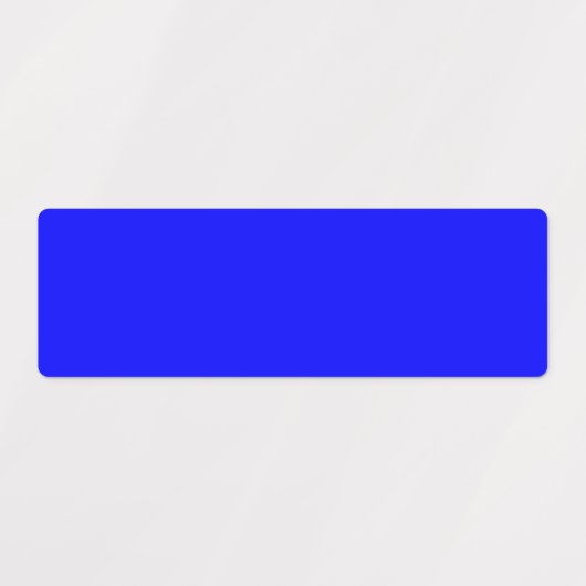 Neon Blue Solid Color Etiketten (Design 1)