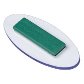 Neon Blue Solid Color Namenschild (Rückseite)