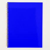 Neon Blue Solid Color Planer (Vorderseite)
