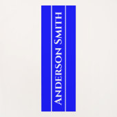 Neon Blue Solid Color Yogamatte (Vorderseite)