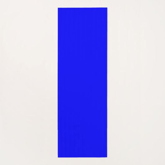 Neon Blue Solid Color Yogamatte (Rückseite)