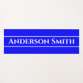 Neon Blue Solid Color Yogamatte (Vorderseite (Horizontal))