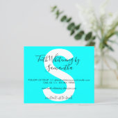 Neon Blue Teeth Whitening Aftercare Instruction (Stehend Vorderseite)